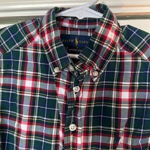 Button down shirt oxford plaid Ralph Lauren